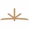 Ekena Millwork Alberta Timber Gable Bracket, Western Red Cedar, 108"W x 45"H x 1 1/2"D x 5 1/2"F, 10/12 Pitch GBW108X45X0206ALB00SWR - alternate 1